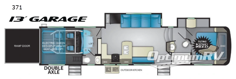 2019 Heartland Torque TQ 371 Floorplan Photo