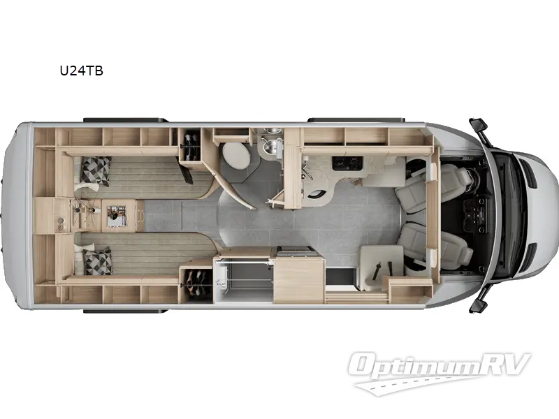 2024 Leisure Travel Unity U24TB RV Floorplan Photo