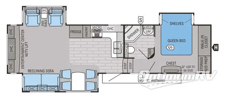 2015 Jayco Eagle Premier 321RLTS Floorplan Photo