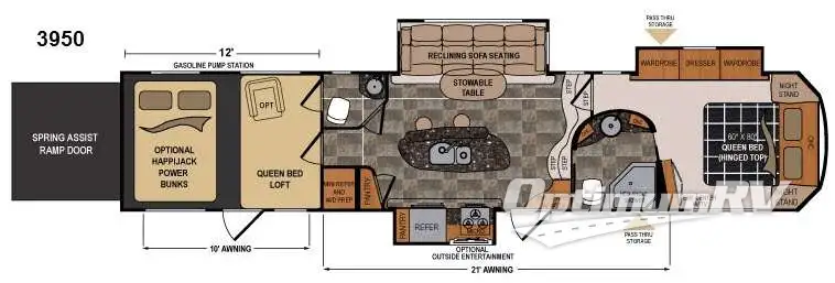 2014 Dutchmen Voltage V3950 RV Floorplan Photo