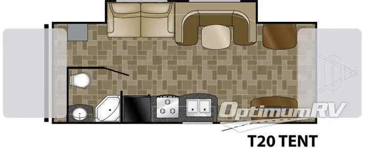 2011 Heartland North Trail T20 RV Floorplan Photo