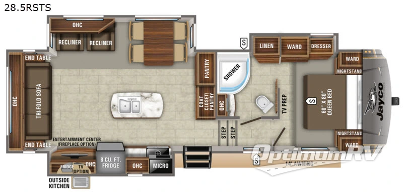 2020 Jayco Eagle HT 28.5RSTS RV Floorplan Photo