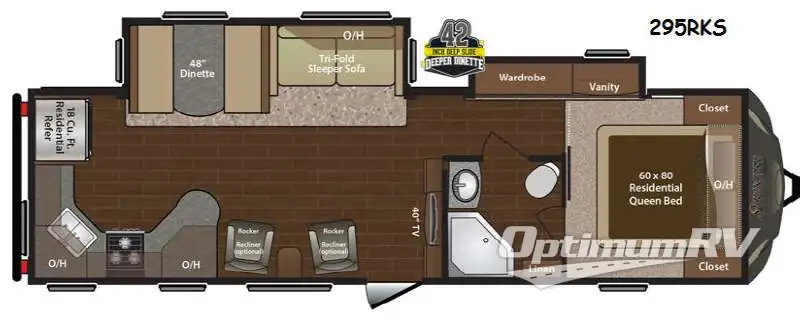 2015 Keystone Sprinter 295RKS RV Floorplan Photo