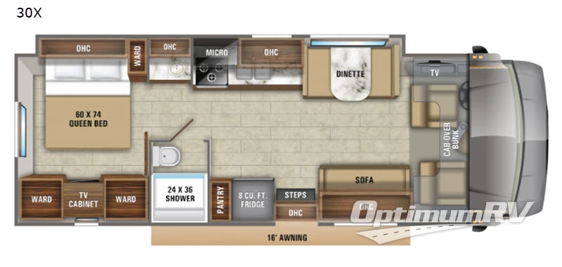 2020 Jayco Greyhawk 30X RV Floorplan Photo