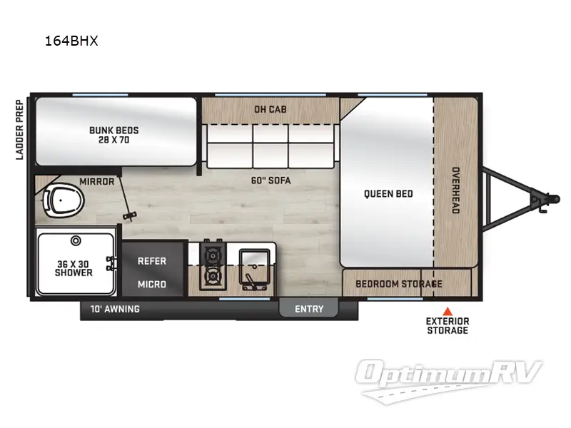 2025 Coachmen Catalina Summit Series 7 164BHX RV Floorplan Photo