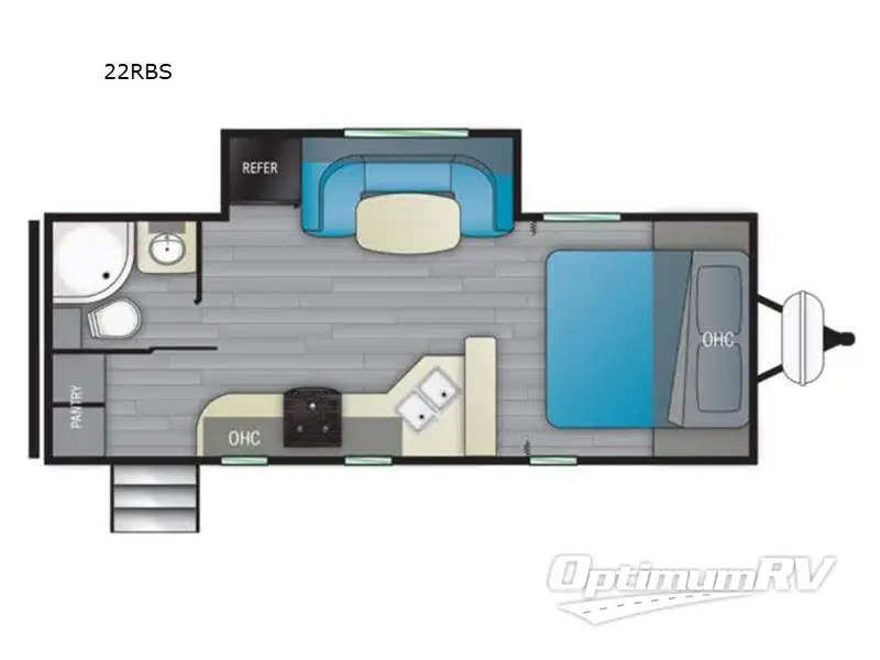 2022 Heartland North Trail 22 RBS RV Floorplan Photo