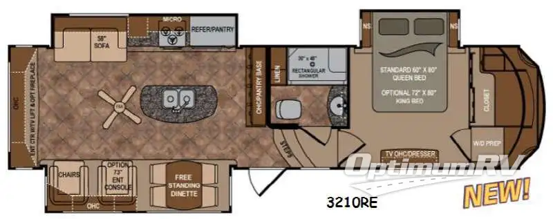 2014 Dutchmen Infinity 3210RE RV Floorplan Photo