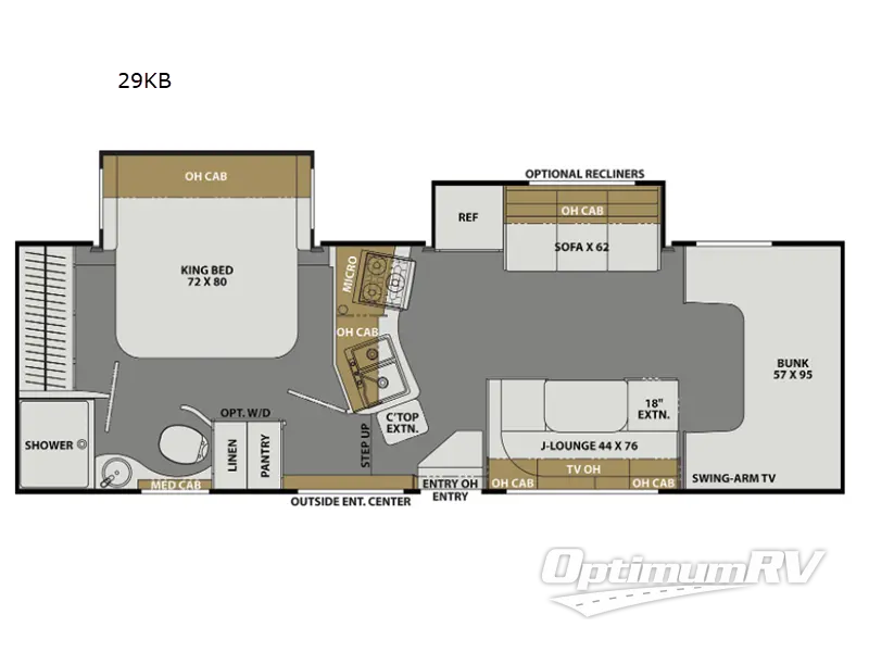 2021 Coachmen Freelander Premier 29KB Ford 450 RV Floorplan Photo