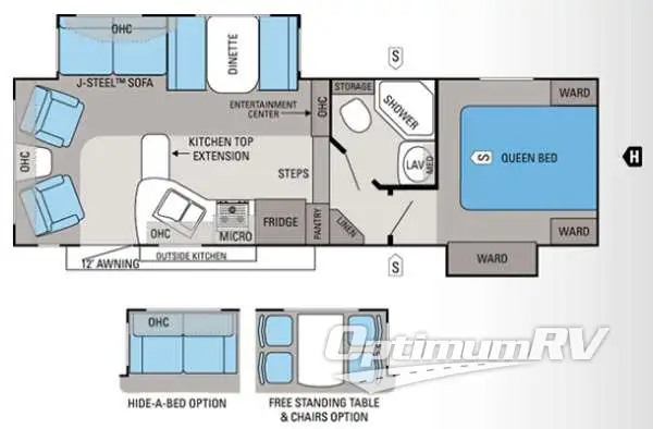 2013 Jayco Eagle HT 26 5RLS RV Floorplan Photo