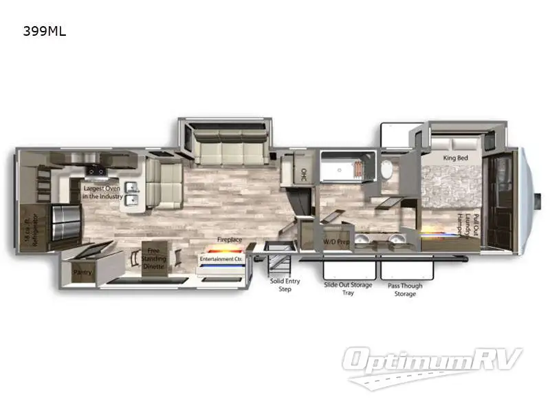 2022 Dutchmen Yukon 399ML Floorplan Photo