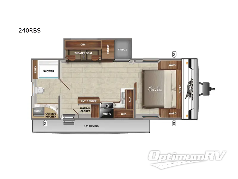 2022 Jayco Jay Flight SLX 8 240RBS RV Floorplan Photo