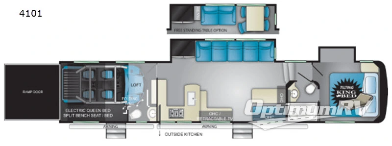 2019 Heartland Cyclone 4101KING RV Floorplan Photo