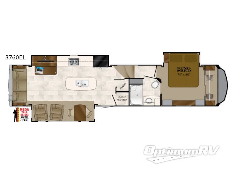 2017 Heartland Bighorn 3760EL RV Floorplan Photo