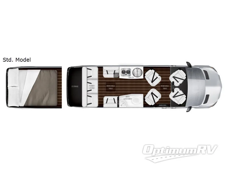 2018 Airstream Interstate Lounge EXT Std. Model RV Floorplan Photo