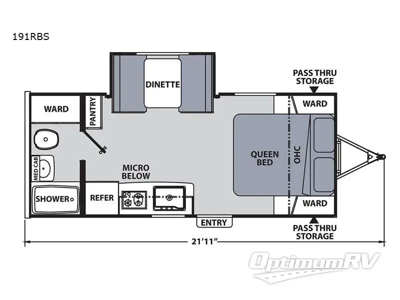 2021 Coachmen Apex Nano 191RBS RV Floorplan Photo