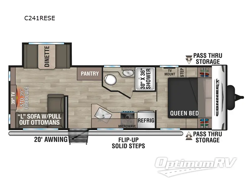 2024 KZ Connect SE C241RESE RV Floorplan Photo