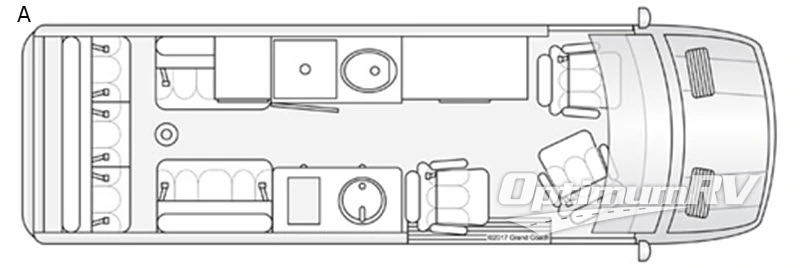 2019 Dolphin Motor Coach CapeCod A RV Floorplan Photo