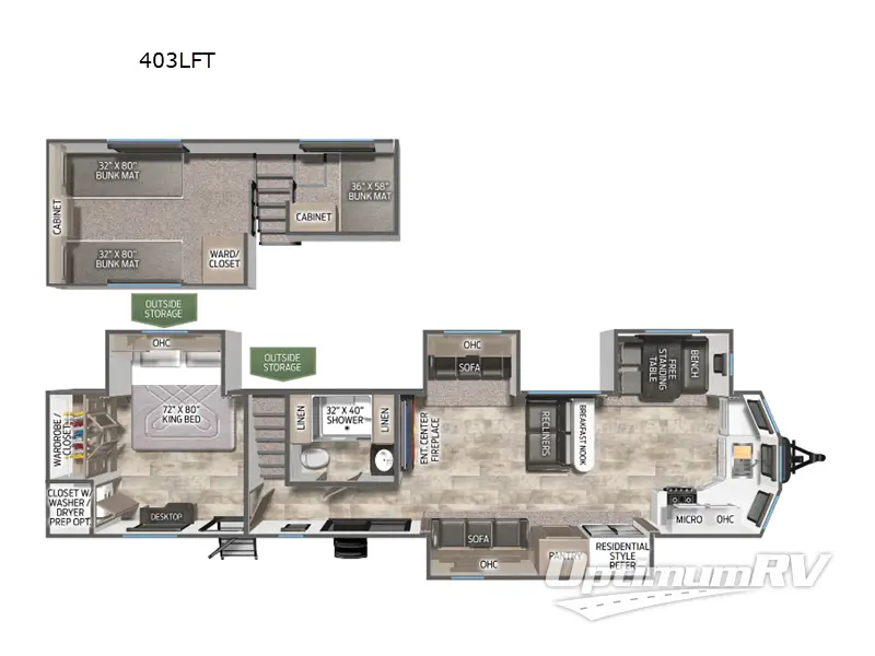 2025 Palomino Puma Destination 403LFT RV Floorplan Photo