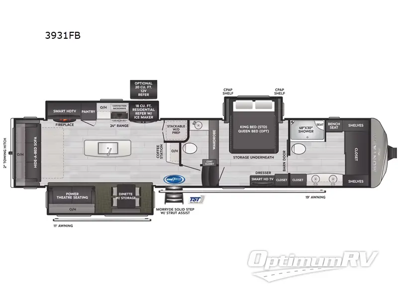 2023 Keystone Montana 3931FB RV Floorplan Photo