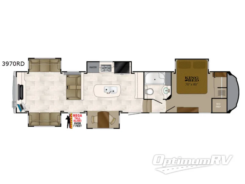 2017 Heartland Bighorn 3970RD RV Floorplan Photo