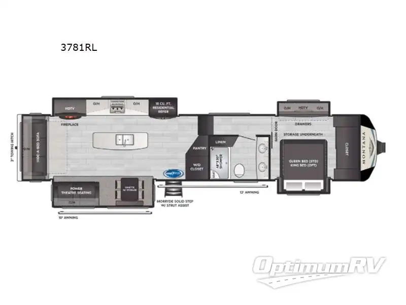 2021 Keystone Montana 3781RL RV Floorplan Photo