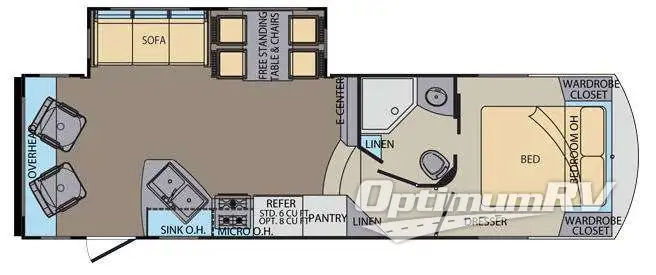 2014 Shasta Phoenix 27RL RV Floorplan Photo