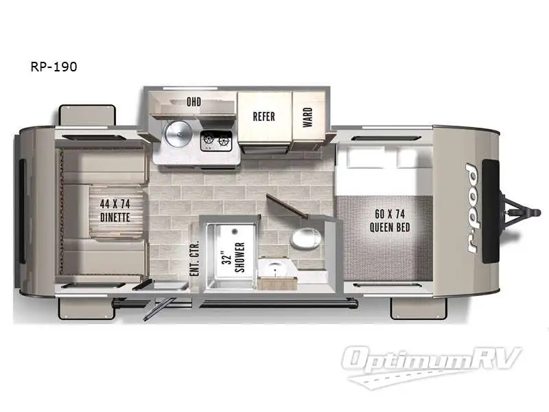 2021 Forest River R Pod RP-190 RV Floorplan Photo