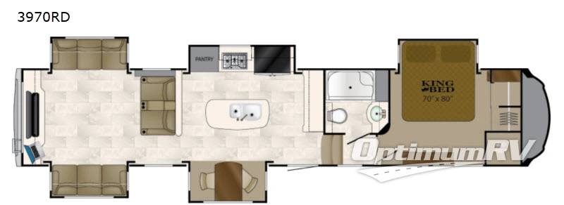 2018 Heartland Bighorn 3970RD RV Floorplan Photo