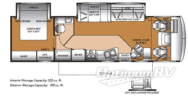 2006 Fleetwood Storm 31W RV Floorplan Photo