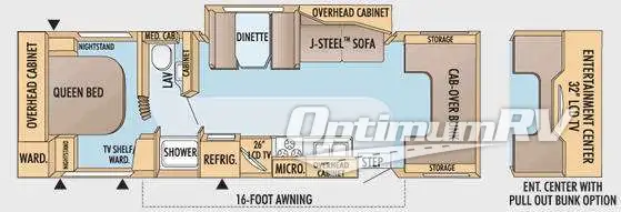 2009 Jayco Greyhawk 31SS RV Floorplan Photo