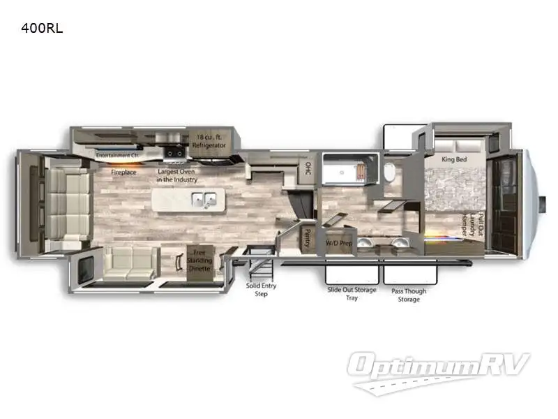 2021 Dutchmen Yukon 400RL RV Floorplan Photo