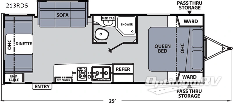 2020 Coachmen Apex Nano 213RDS RV Floorplan Photo