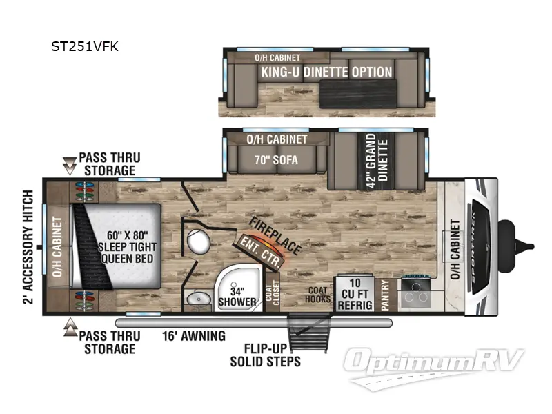 2023 Venture SportTrek ST251VFK RV Floorplan Photo