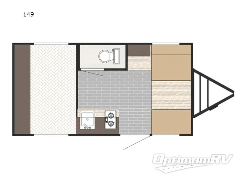 2023 Sunset Park SunRay 149 RV Floorplan Photo