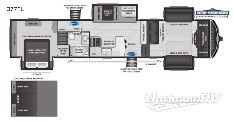 2021 Keystone Montana High Country 377FL RV Floorplan Photo