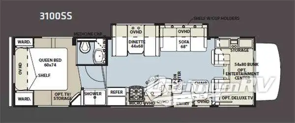 2011 Forest River Sunseeker 3100SS RV Floorplan Photo