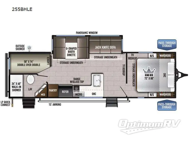 2023 East To West Della Terra 255BHLE RV Floorplan Photo