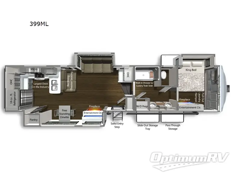 2024 Dutchmen Yukon 399ML RV Floorplan Photo