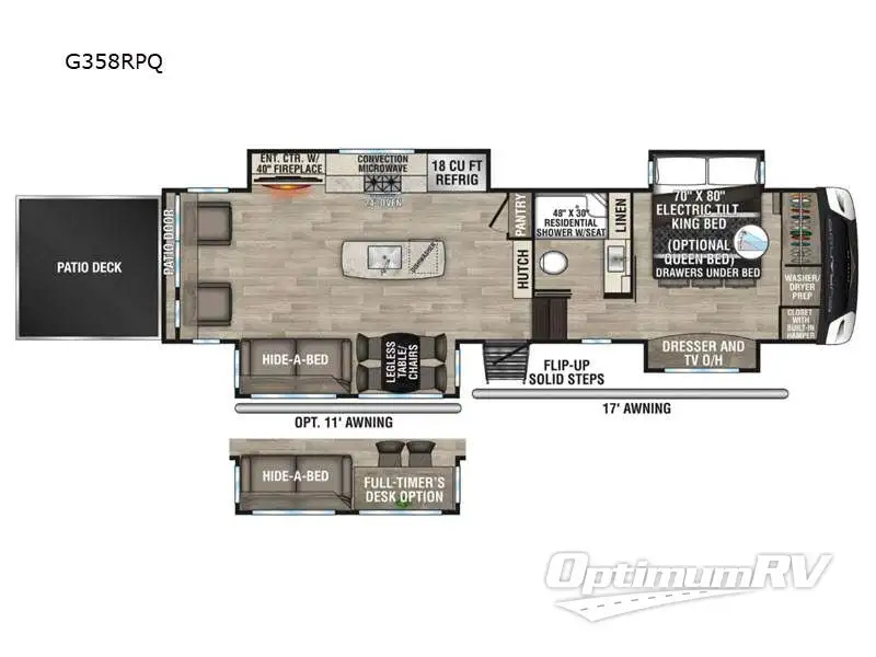 2023 KZ Durango Gold G358RPQ RV Floorplan Photo