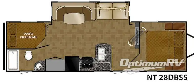 2016 Heartland North Trail 28DBSS King RV Floorplan Photo