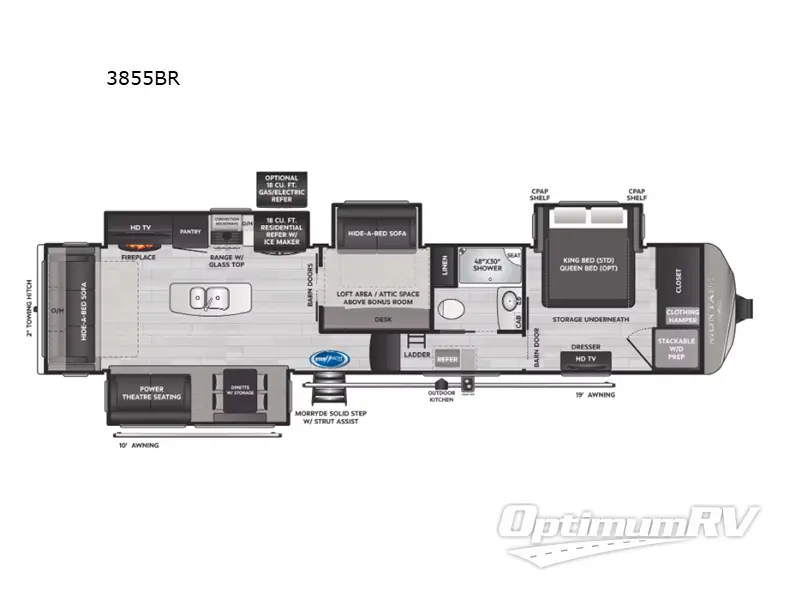 2023 Keystone Montana 3855BR RV Floorplan Photo