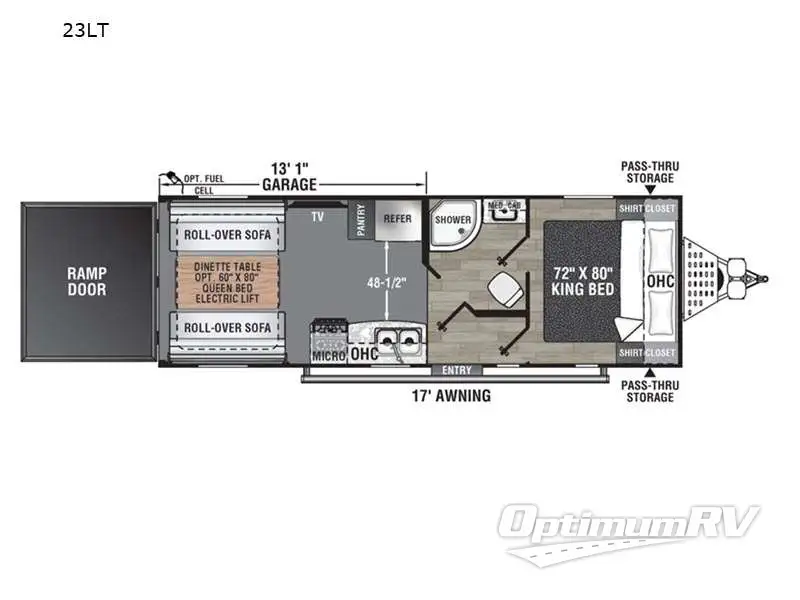 2022 Coachmen Adrenaline 23LT RV Floorplan Photo