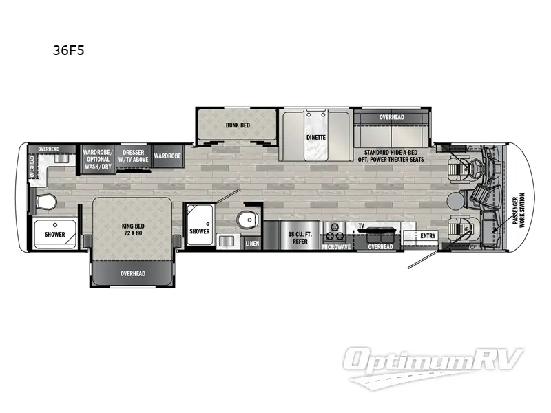 2025 Forest River Georgetown 5 Series 36F5 RV Floorplan Photo