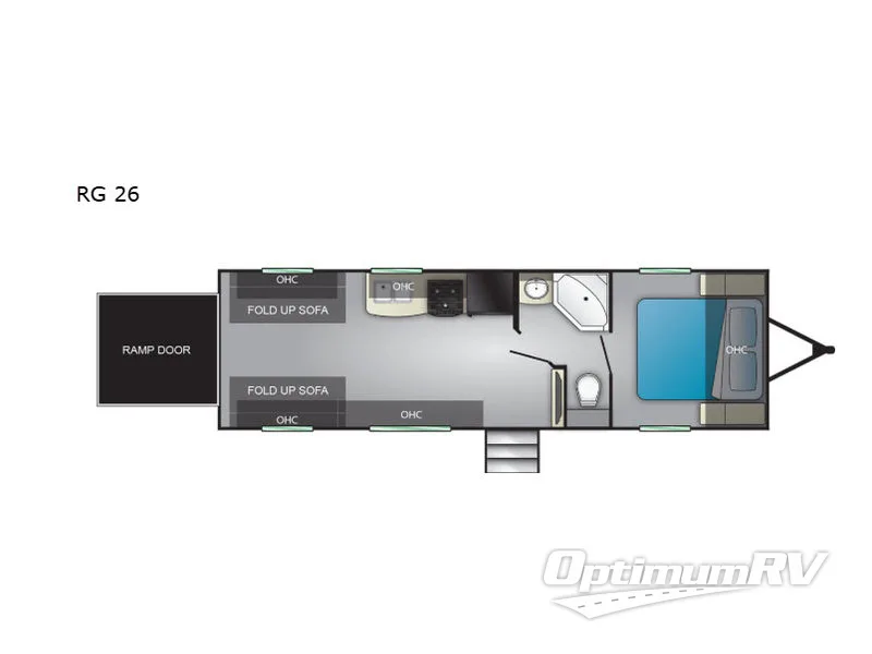 2019 Heartland Pioneer RG 26 RV Floorplan Photo