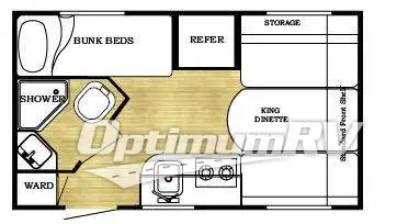 2011 Gulf Stream Ameri-Lite 15BH RV Floorplan Photo