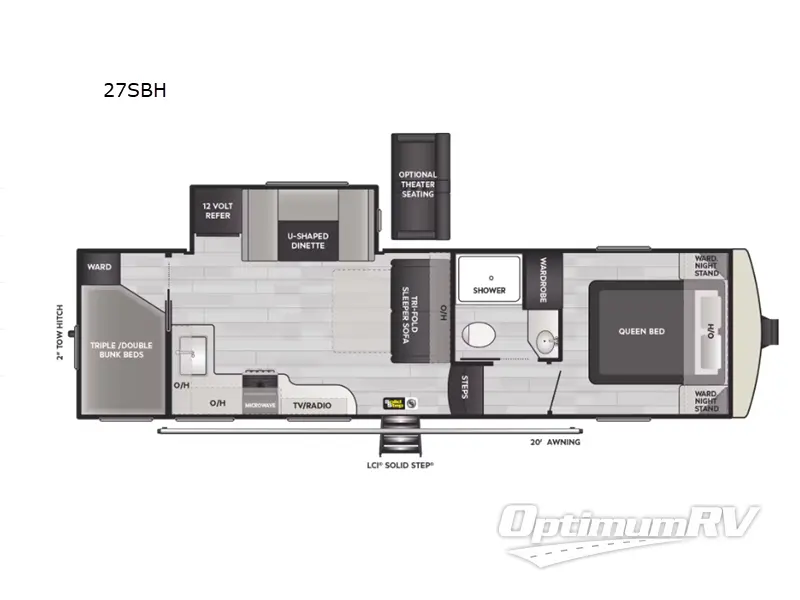 2025 Keystone Arcadia Select 27SBH RV Floorplan Photo