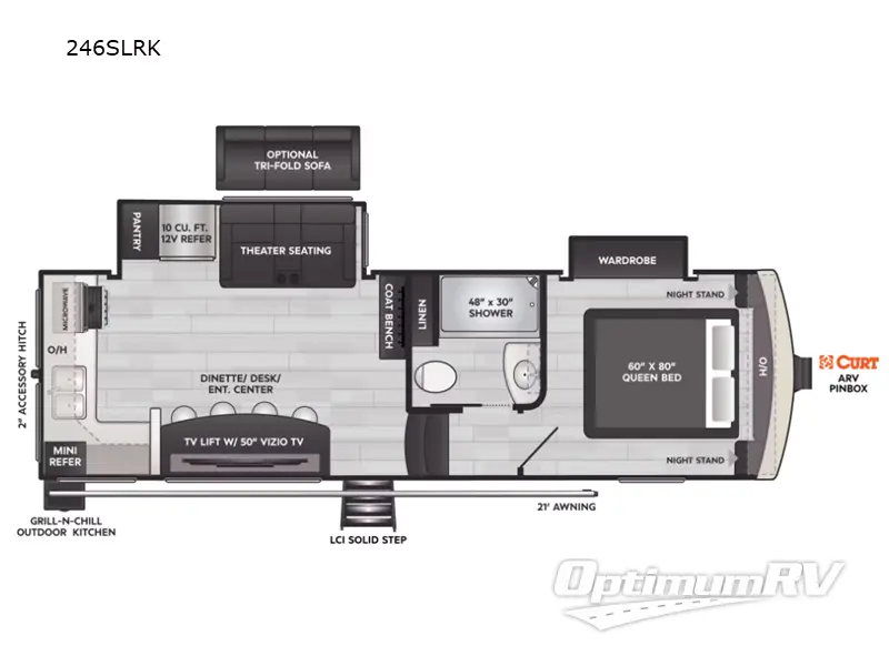 2024 Keystone Arcadia Super Lite 246SLRK RV Floorplan Photo