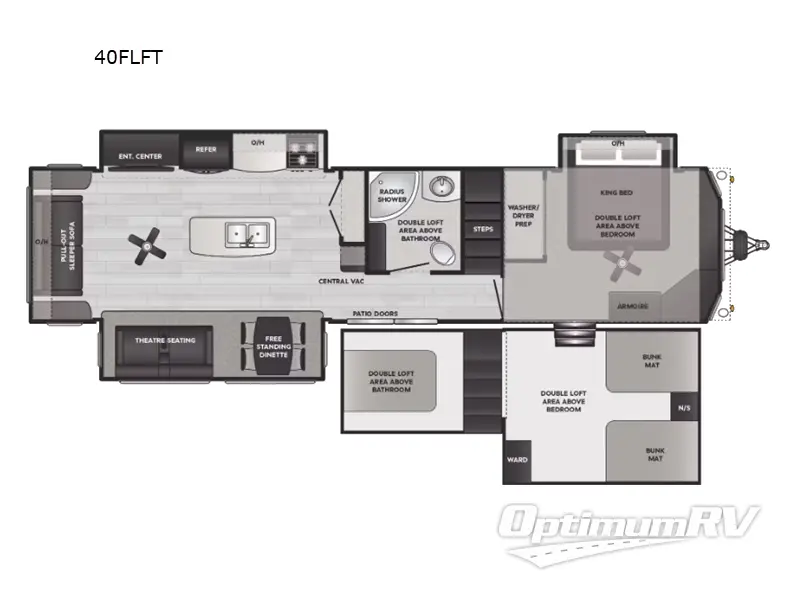 2025 Keystone Residence 40FLFT RV Floorplan Photo