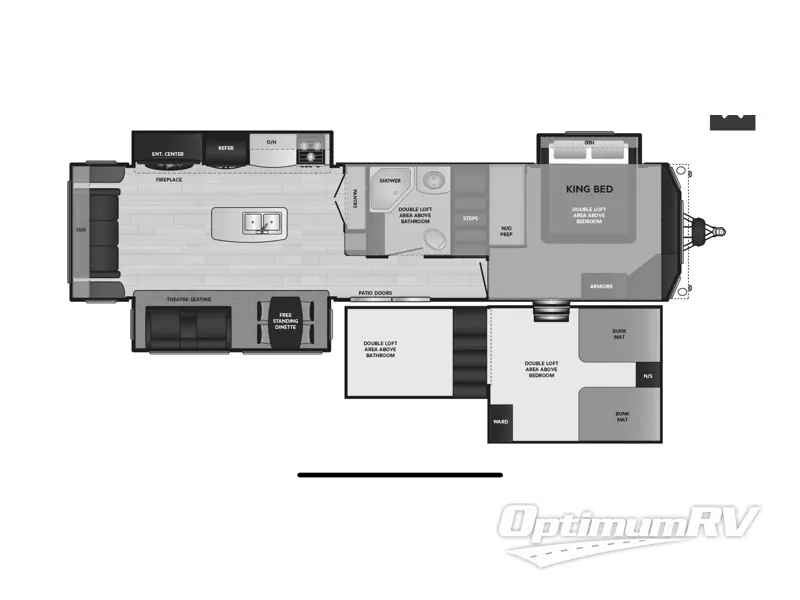 2024 Keystone Residence 401FLFT RV Floorplan Photo