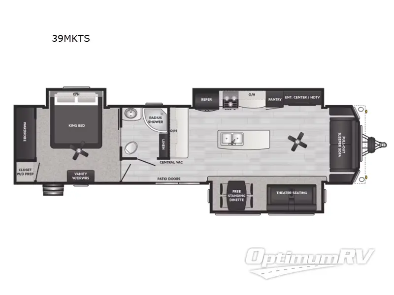 2025 Keystone Retreat 39MKTS RV Floorplan Photo